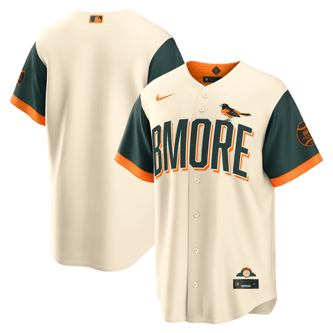 Men's Nike  Cream Baltimore Orioles 2026 City Connect Stadium Jersey