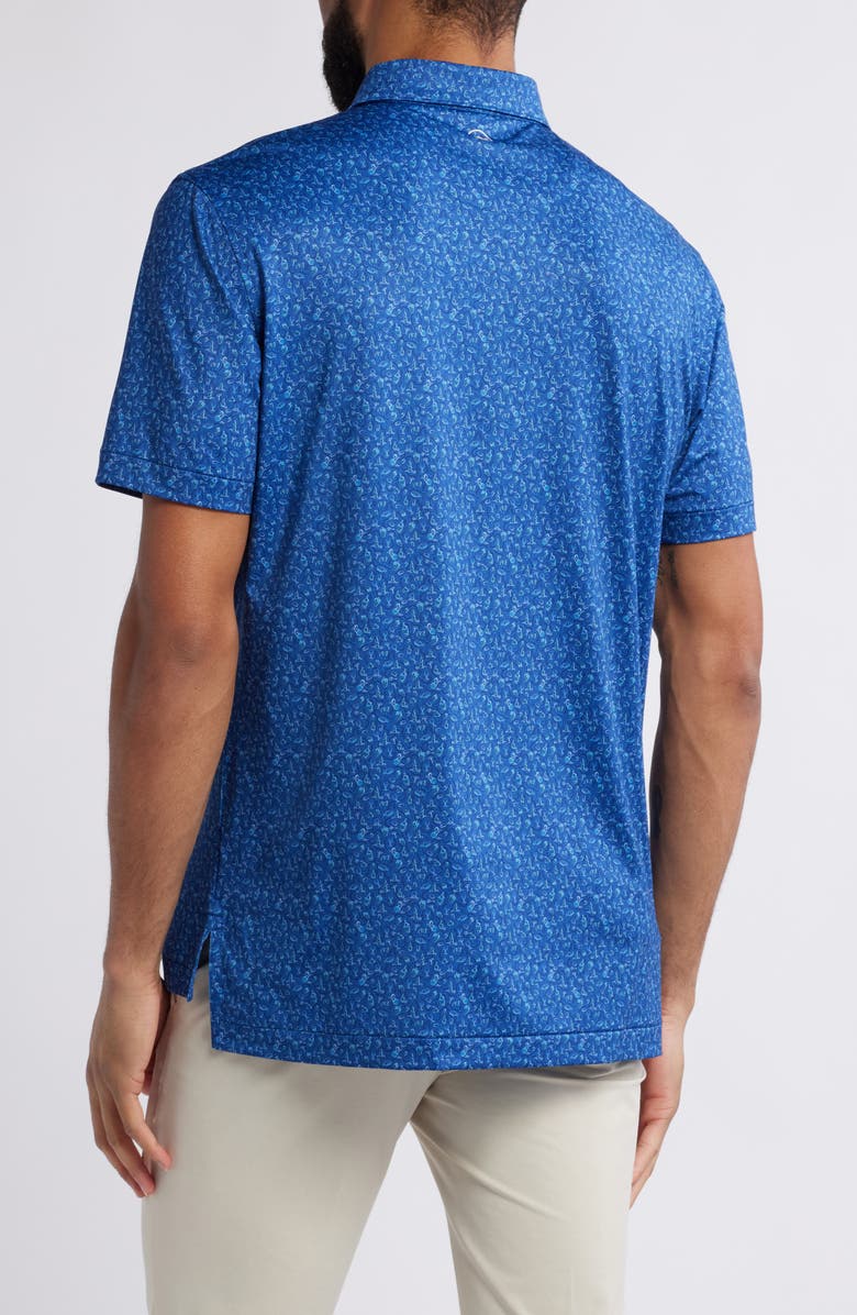 Peter Millar Wine Country Performance Jersey Polo, Alternate, color, Sport Navy