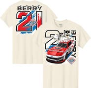 E2 APPAREL Men's Natural Josh Berry Motorcraft Car T-Shirt