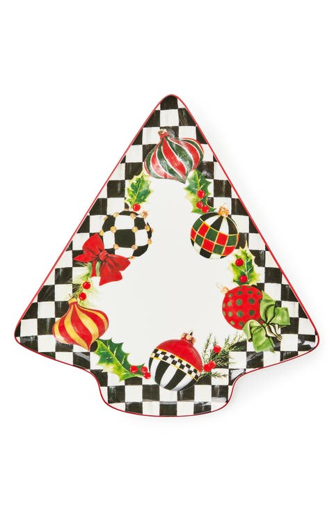 Deck the Halls Tree Serving Platter