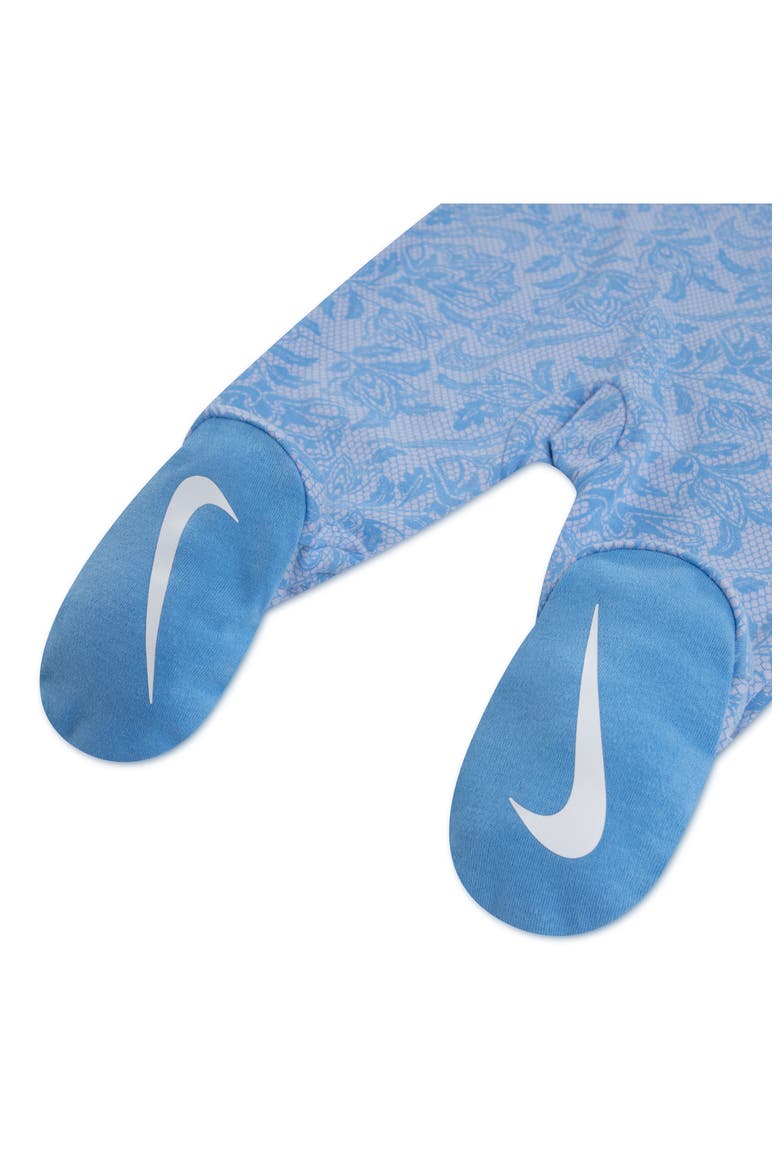 Lace It Up Footed Coverall, Alternate, color, UNIVERSITY BLUE