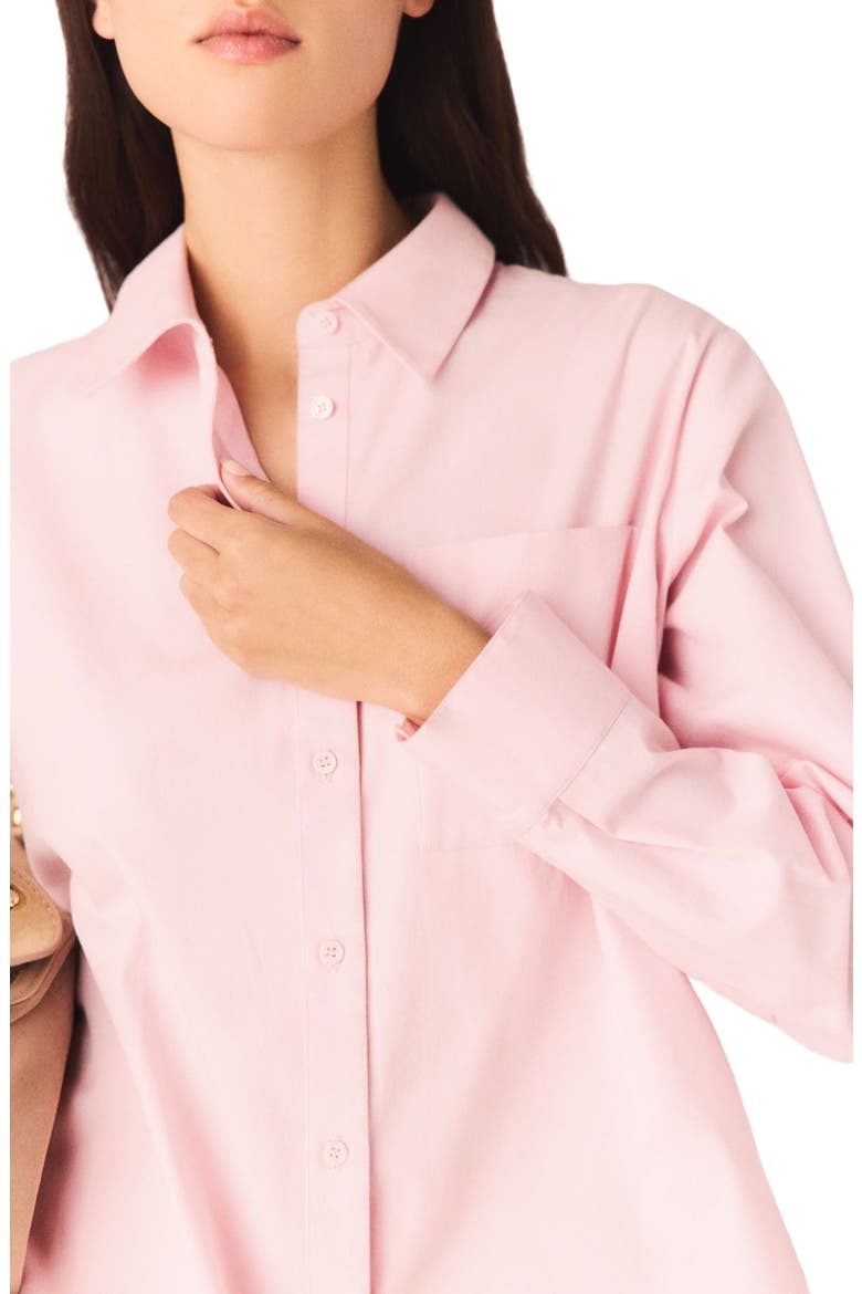Shirt with removable scarf, Alternate, color, Pink