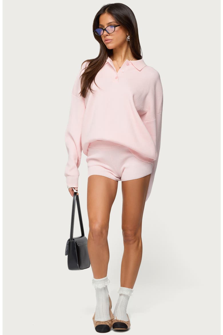 Lorie Rib Shorts, Alternate, color, LIGHT-PINK