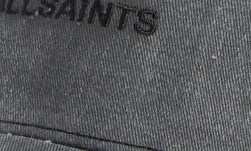 Allsaints Embroidered Logo Baseball Cap In Gray