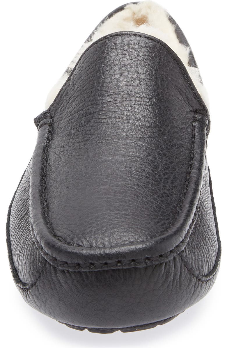 UGG<sup>®</sup> Ascot Loafer Slipper, Alternate, color, Black