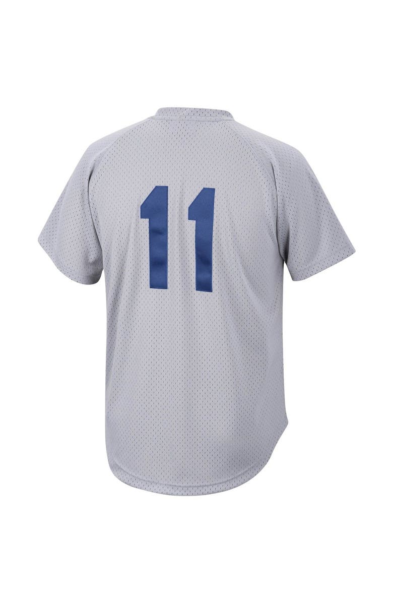 Mitchell & Ness Men's Mitchell & Ness Edgar Martinez Charcoal Seattle Mariners Cooperstown Collection Mesh Batting Practice Jersey, Alternate, color, Charcoal