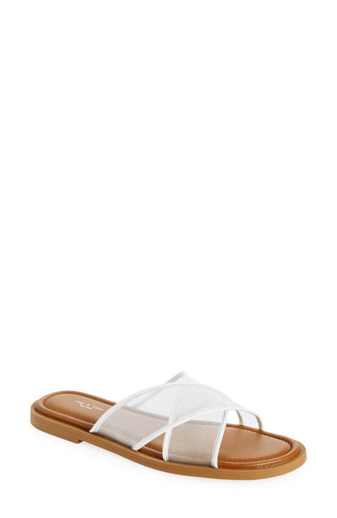 Geo Mesh Cross Strap Sandal (Women)