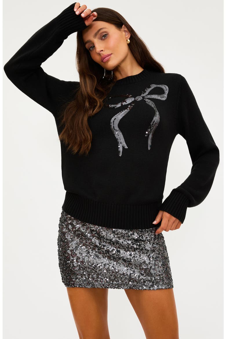 Trixie Sequin Miniskirt, Alternate, color, GUNMETAL