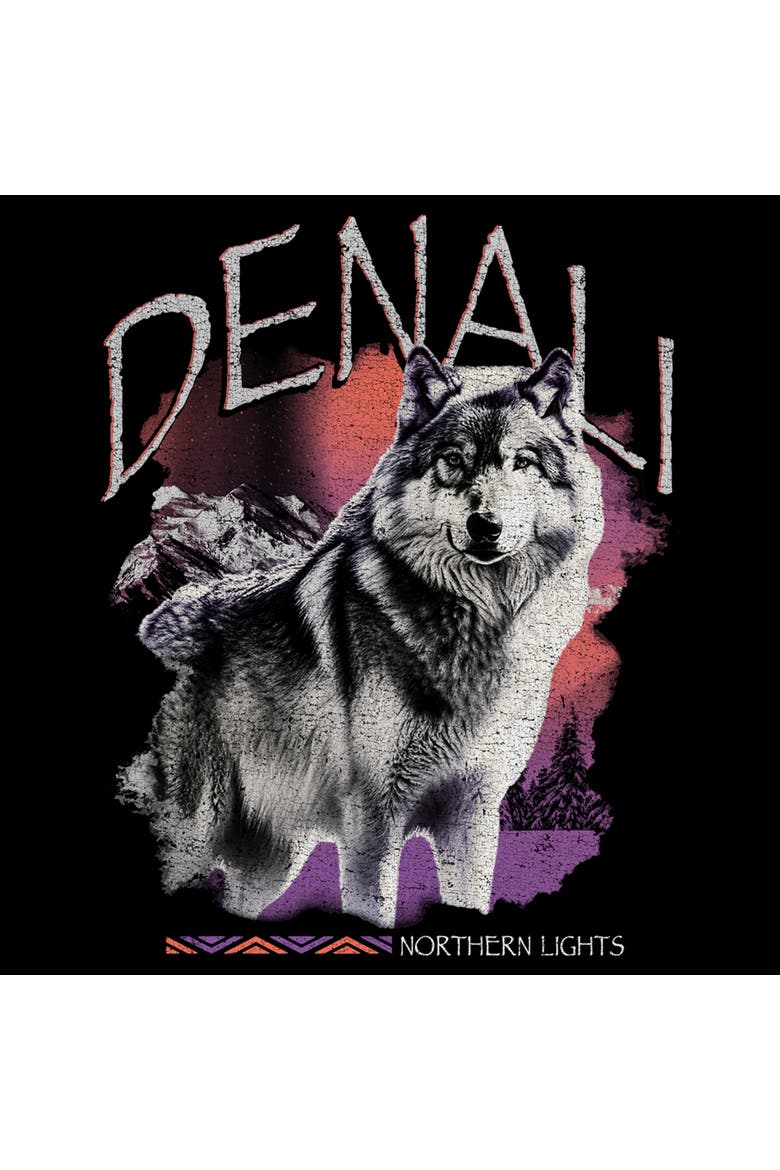 Men's Lost Gods Denali Wolf  Graphic T-Shirt, Alternate, color, Black