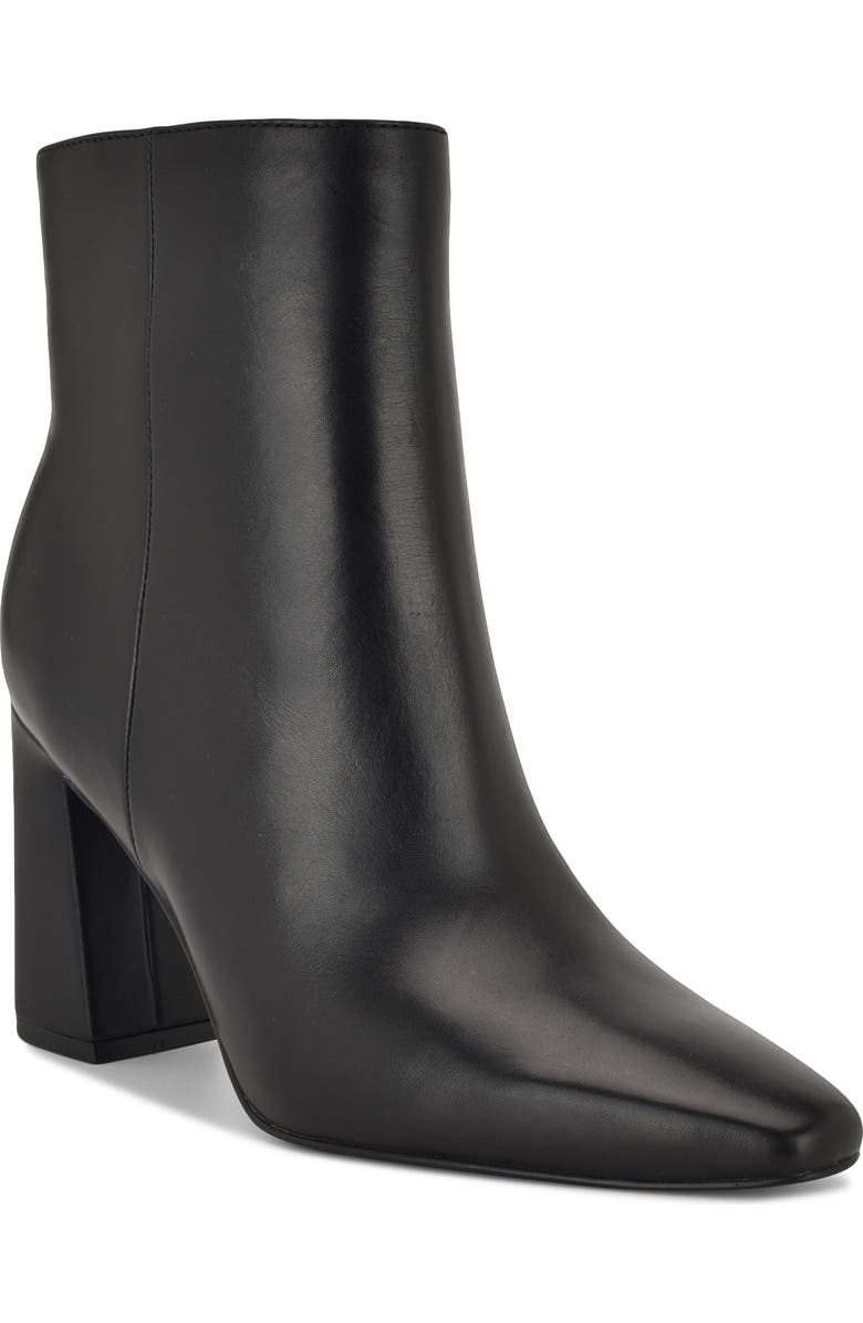 Nine West Reraye Bootie, Main, color, Black Leather