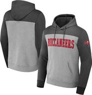 NFL X DARIUS RUCKER Men's NFL x Darius Rucker Collection by Fanatics Heather Gray Tampa Bay Buccaneers Color Blocked Pullover Hoodie