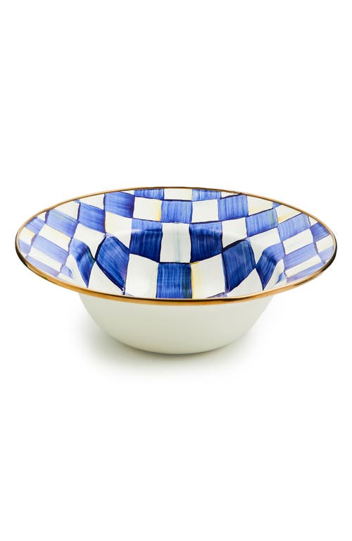 Mackenzie-childs Mackenzie Childs Royal Check Enameled Steel Serving Bowl