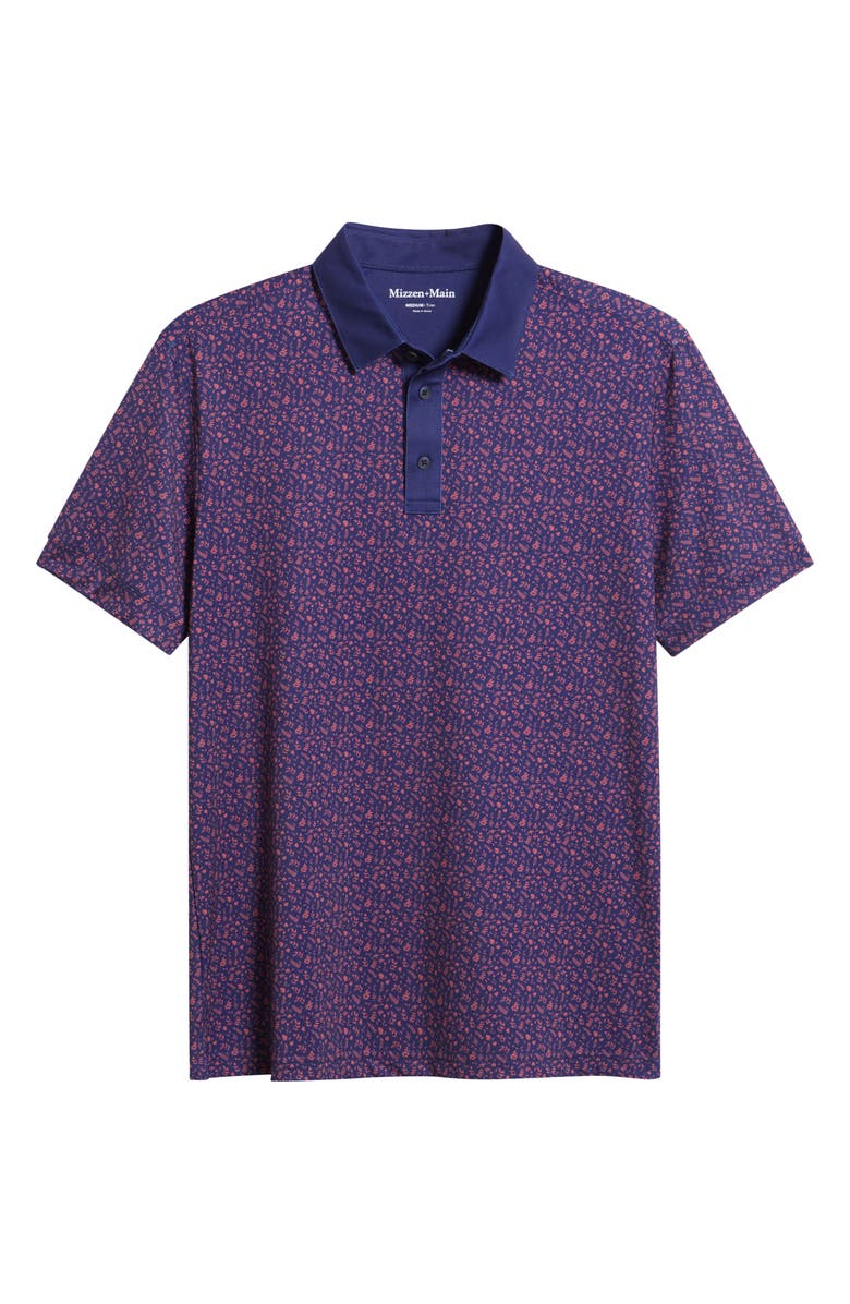 Mizzen+Main Versa Trim Fit Golf Polo, Alternate, color, Set Sail Floral