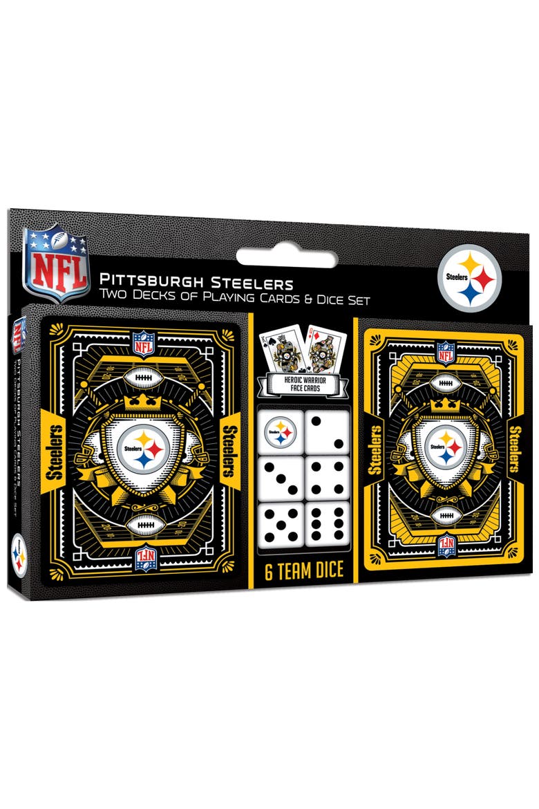 Pittsburgh Steelers Playing Cards & Dice, Main, color, Multicolor