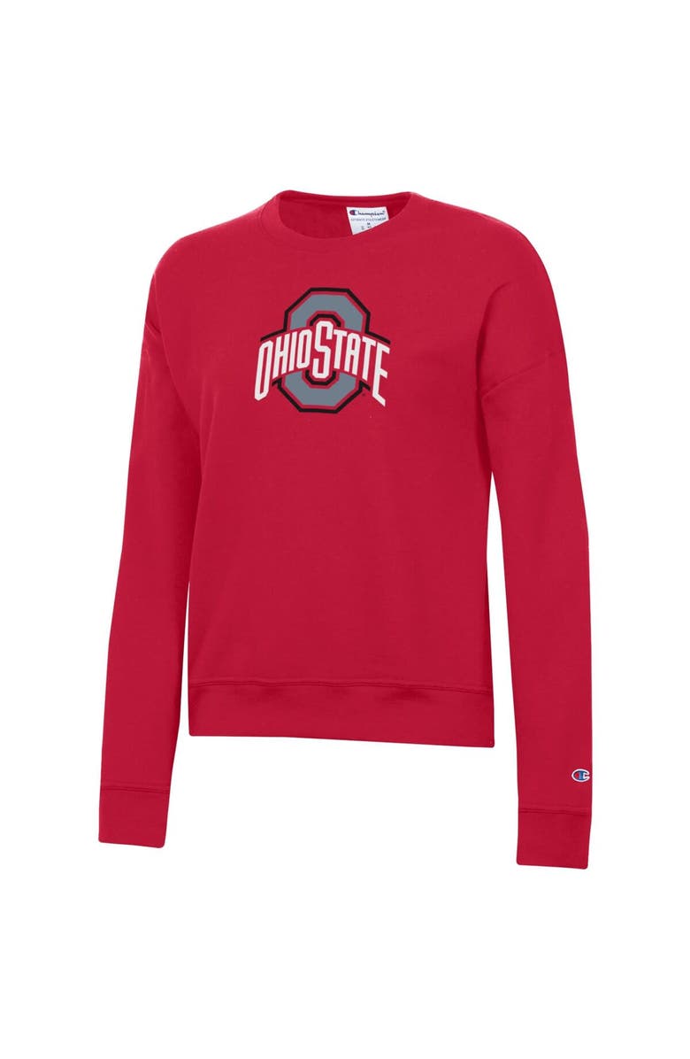 Champion Women's Champion Scarlet Ohio State Buckeyes Powerblend Sweatshirt, Alternate, color, Scarlet
