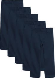 NEXT Kids' 5-Pack Straight Leg Uniform Pants
