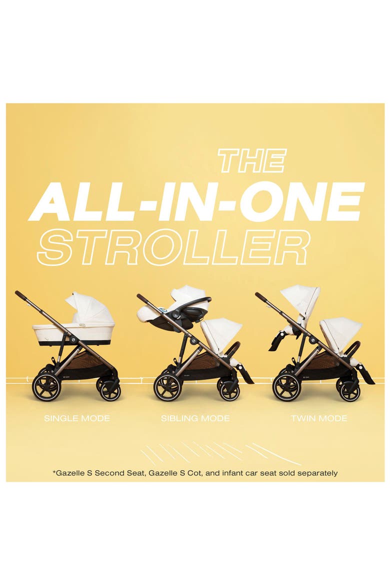 Gazelle S Second Seat, Alternate, color, MOON BLACK