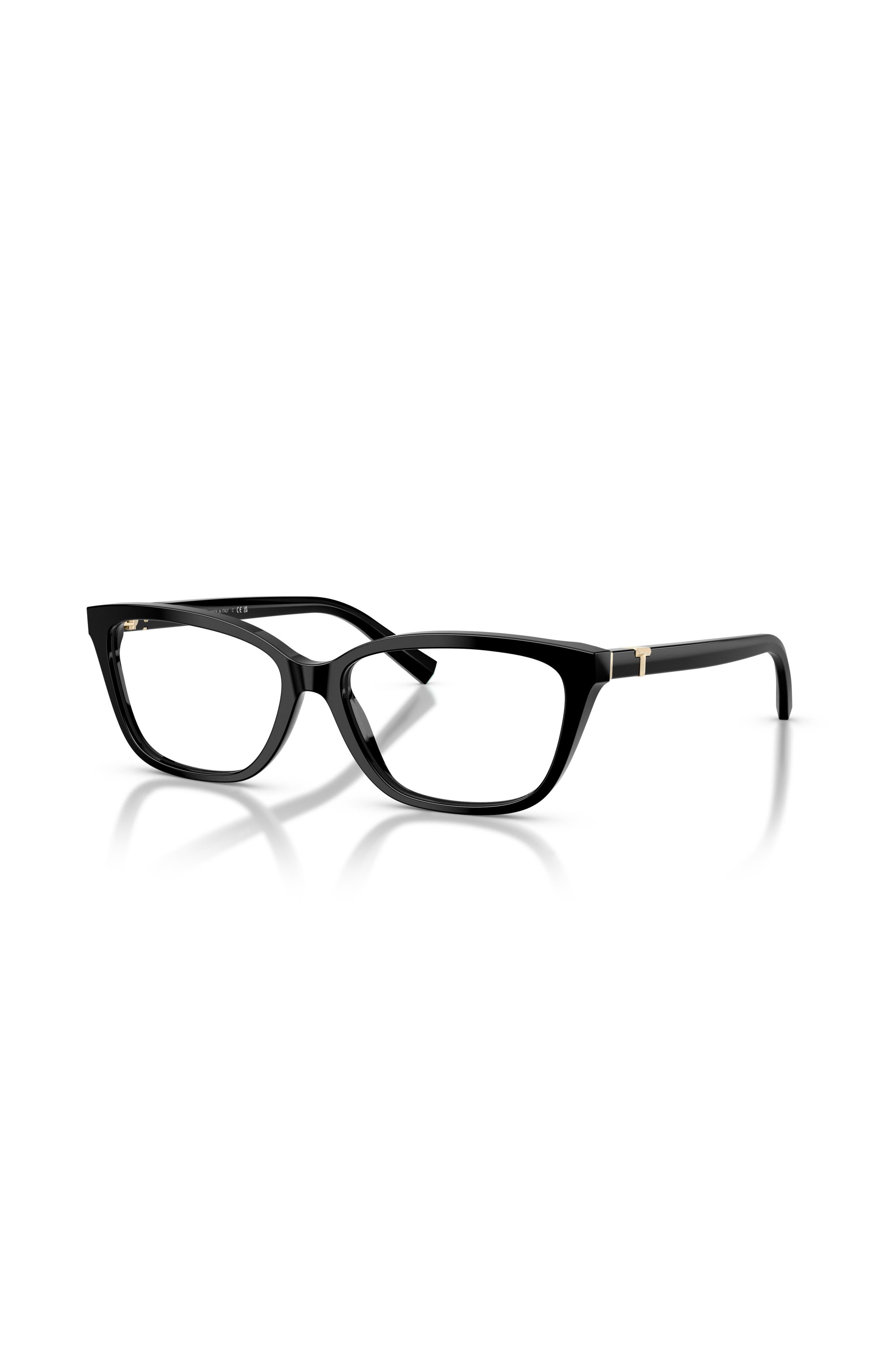 Tiffany & Co . 55mm Rectangle Optical Glasses In Black