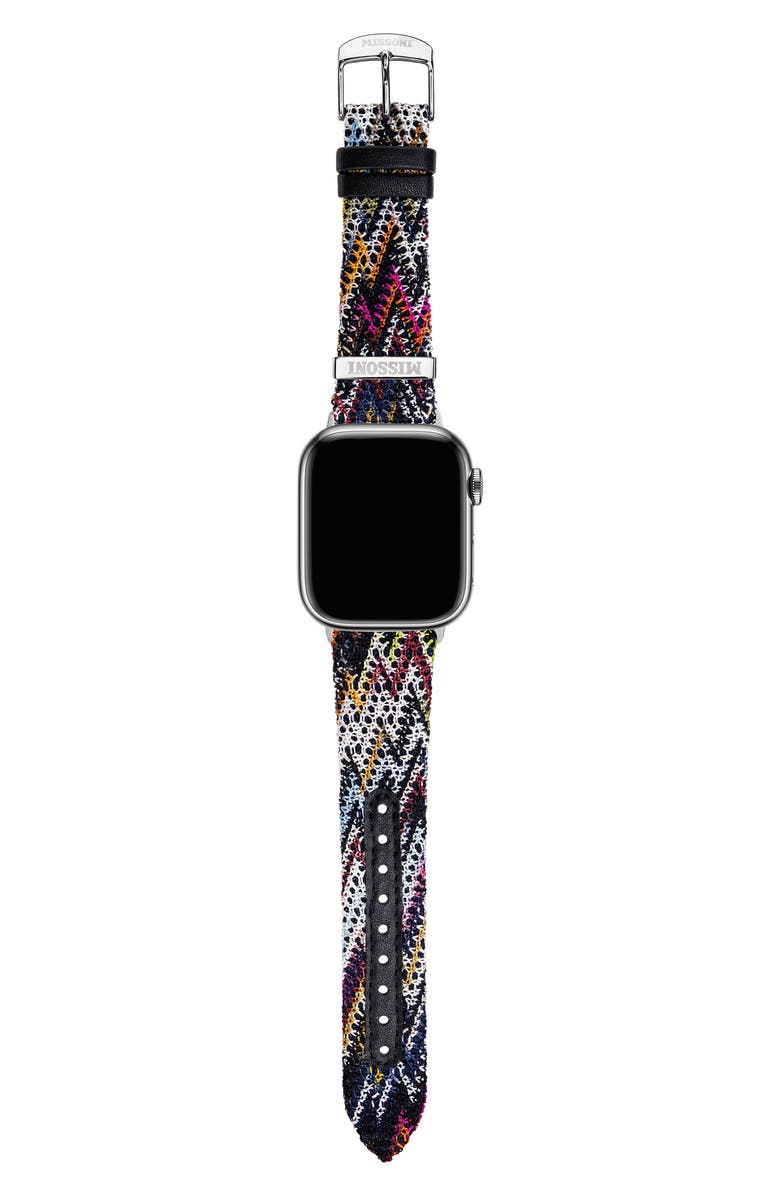 Missoni Zigzag Leather 22mm Apple Watch<sup>®</sup> Watchband, Alternate, color,