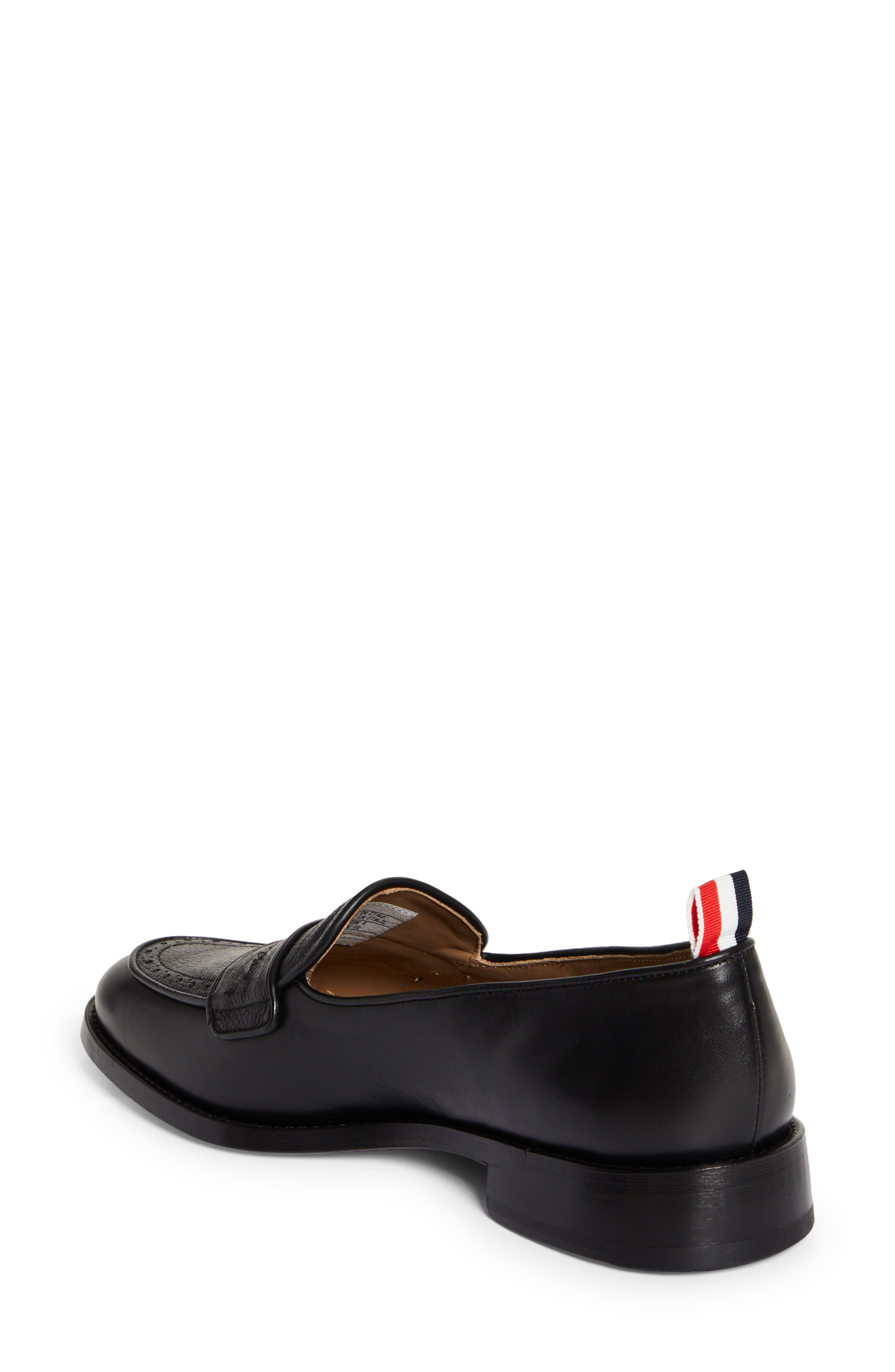 Thom Browne Penny Loafer, Alternate, color, Black