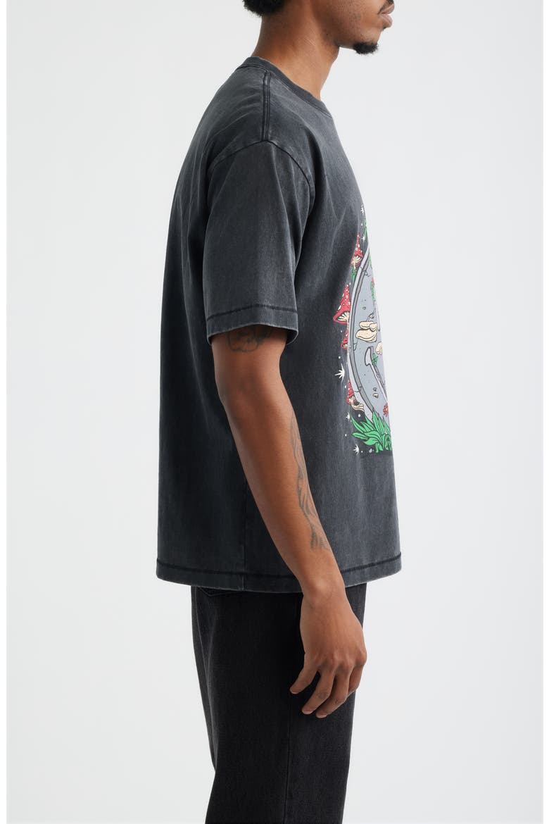 Smiley On the Slab Graphic Cotton T-Shirt, Alternate, color, BLACK