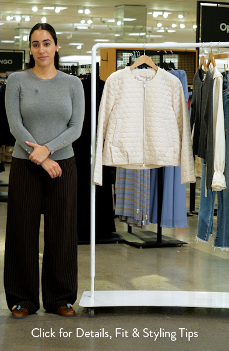 Honeycomb Quilted Bomber Jacket, sales video thumbnail