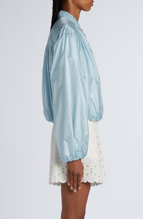 Shop Moncler Chazeron Bomber Jacket In Light Blue