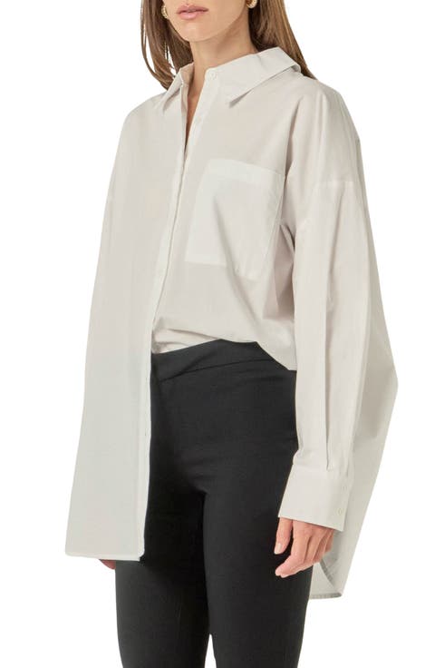 Oversize Button-Up Shirt