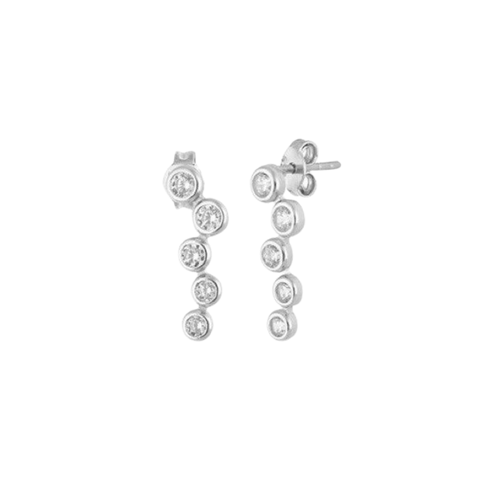 Star Cluster Stud Earring Sterling Silver
