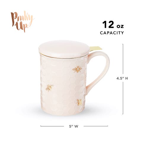 Pinky Up (accessories) Annette Ceramic Tea Mug & Infuser