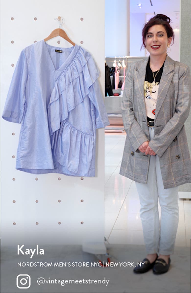 Marina Ruffle Taffeta Minidress, sales video thumbnail