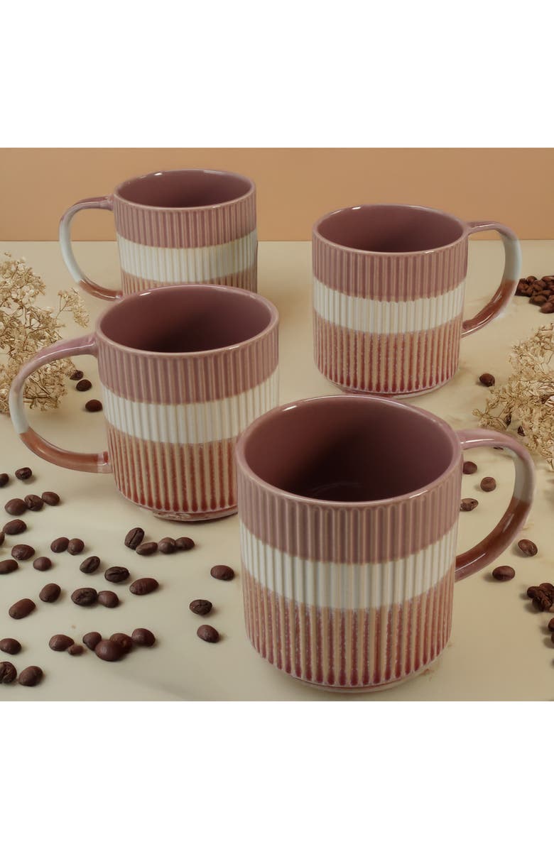 BIA Cordon Bleu Set of 4 Tricolor Mugs, Alternate, color, Mauve