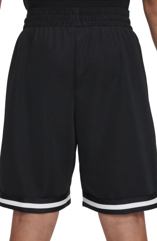 Nike Dri-fit Dna Big Kids' (boys') Basketball Shorts In Black/white