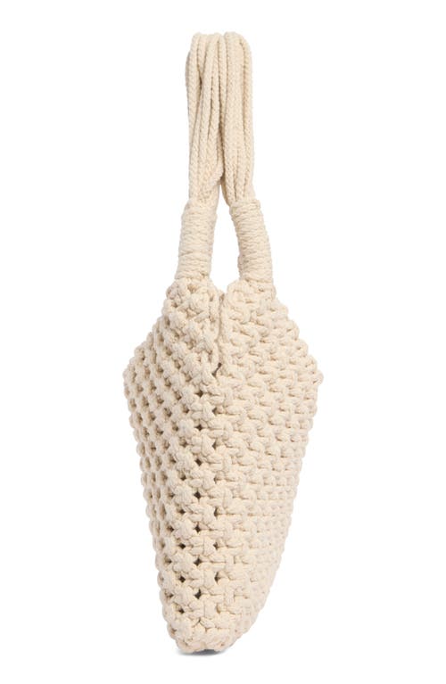 Bcbg Woven Shoulder Bag With Removable Pouch In Taupe