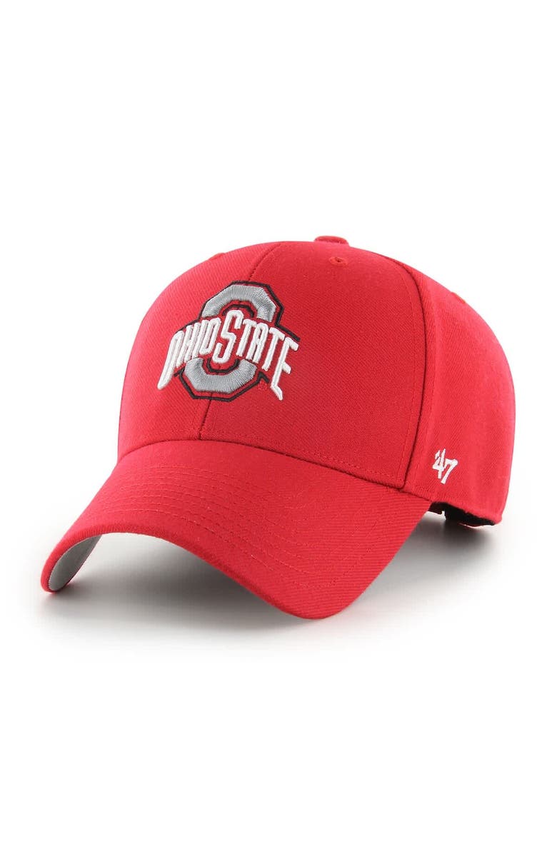 '47 Men's '47  Red Ohio State Buckeyes MVP Adjustable Hat, Main, color, Red
