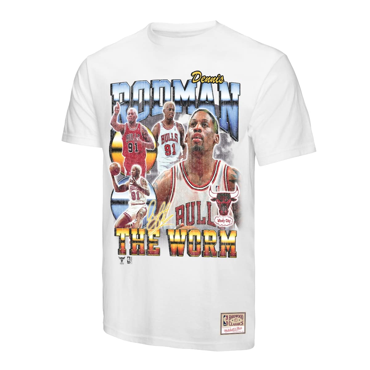 Mitchell & Ness Men's Mitchell & Ness Dennis Rodman White Chicago Bulls ...