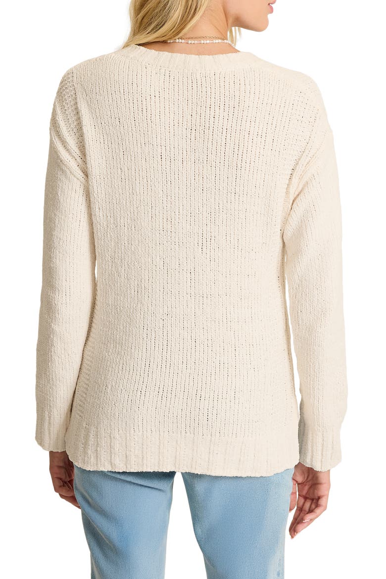 Malibu Chenille Sweater, Alternate, color, COCONUT