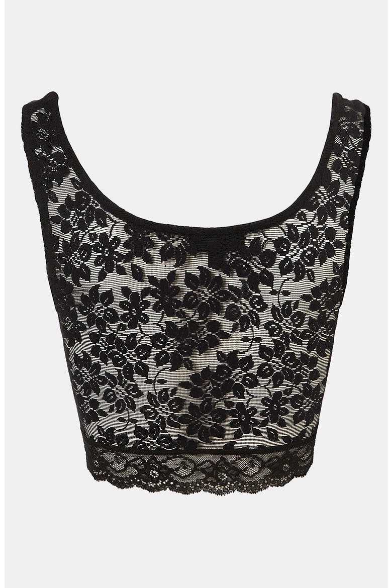 Lace Crop Tank, Alternate, color, BLACK