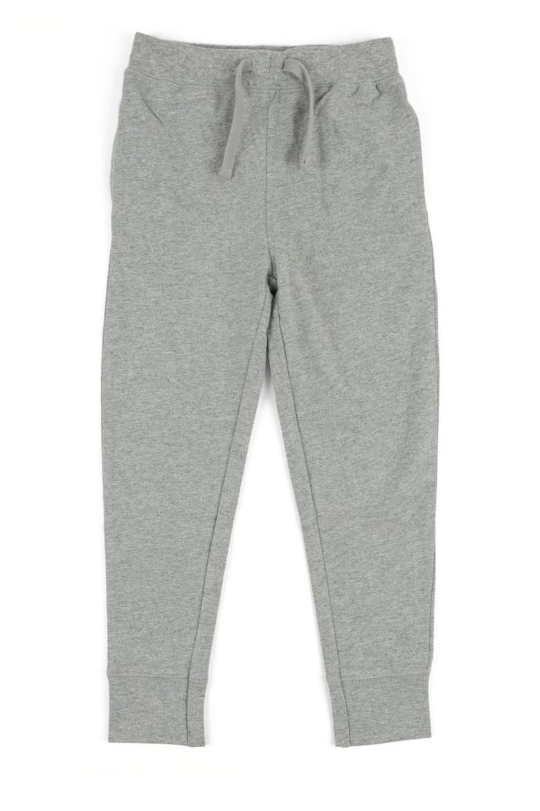 Kids 100% Cotton Lightweight Jogger Pants, Main, color, LIGHT GREY
