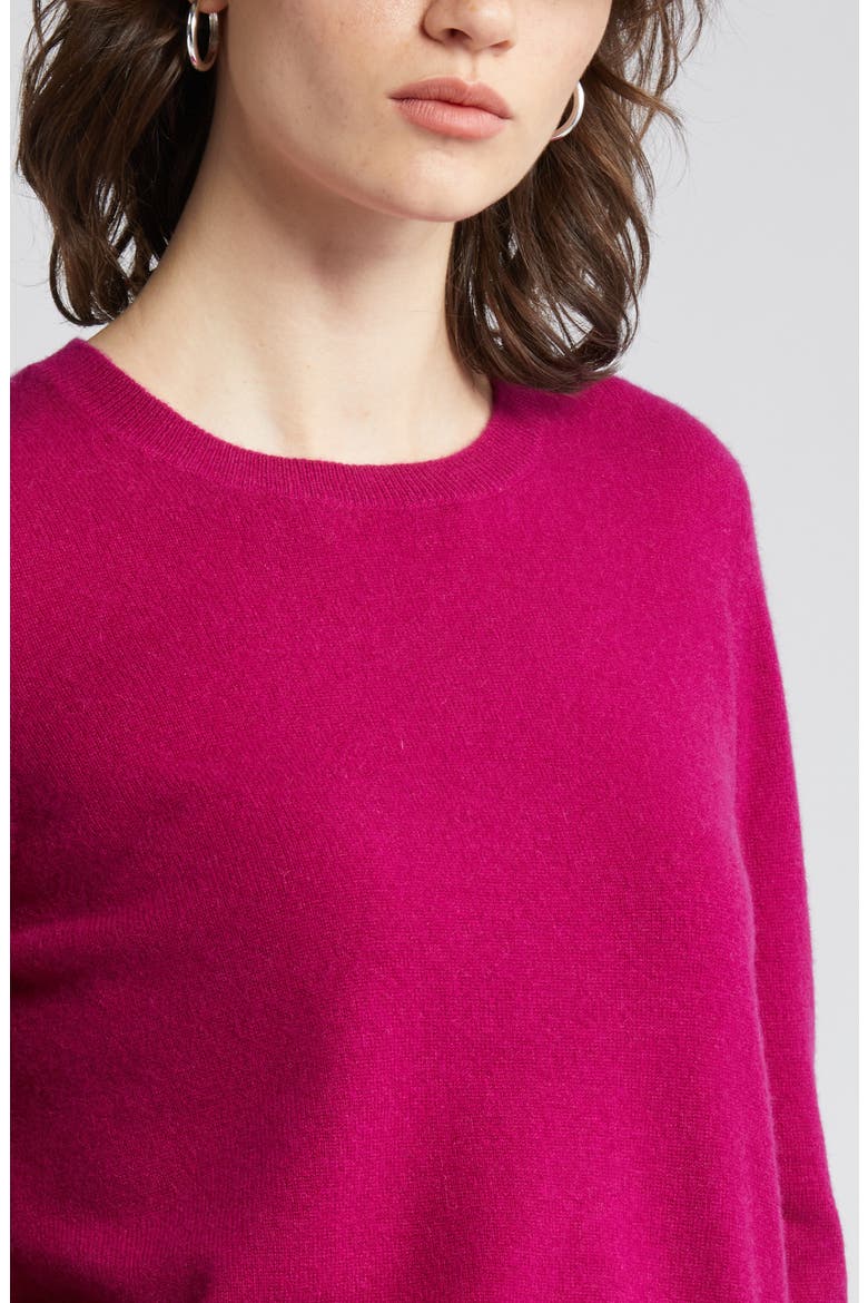 Cashmere Crewneck Sweater, Alternate, color, PINK PLUMIER