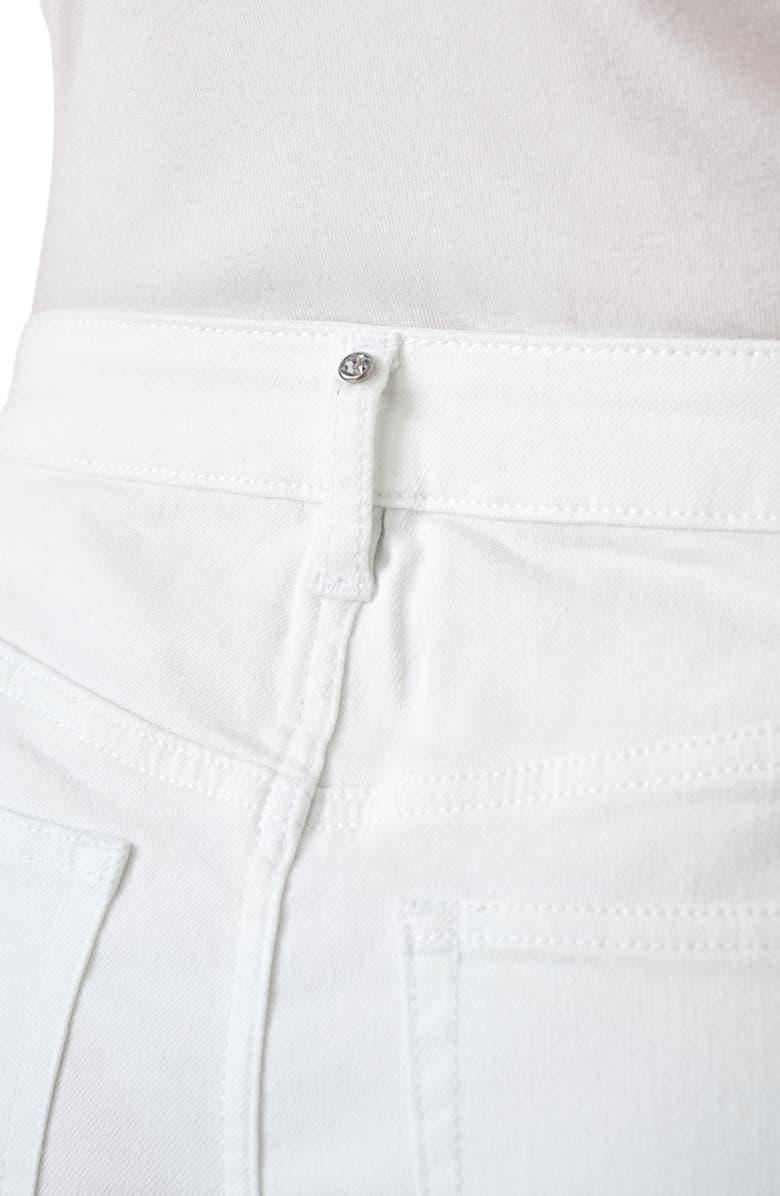 RM Rebecca Minkoff Wide Leg Crop Denim Pants, Alternate, color, White Solid