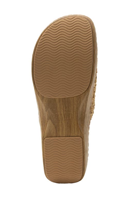 Alegria By Pg Lite Oona Platform Slide Sandal In Brown