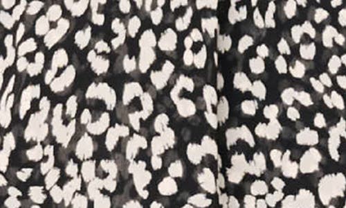 Gibsonlook Isla Leopard Print Long Sleeve Smocked Waist Dress In Multi