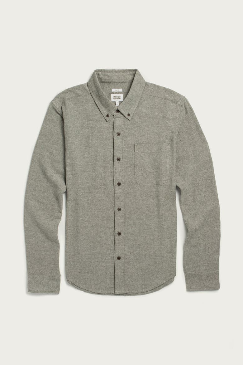 Sutton Slim Shirt, Main, color, Olive Twill