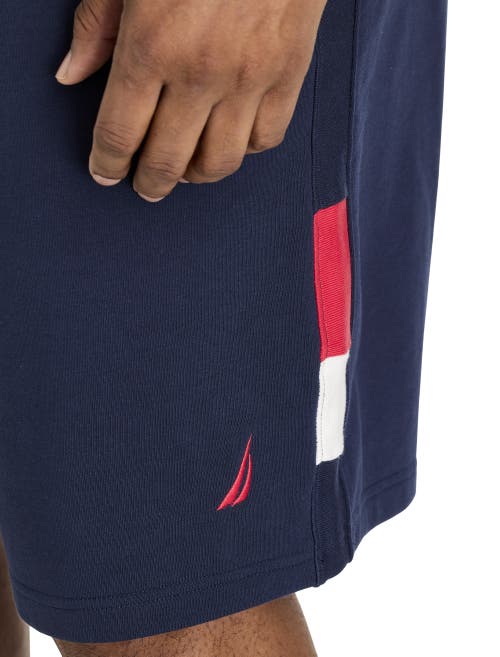 Nautica Big & Tall Active Knit Performance Shorts In Navy