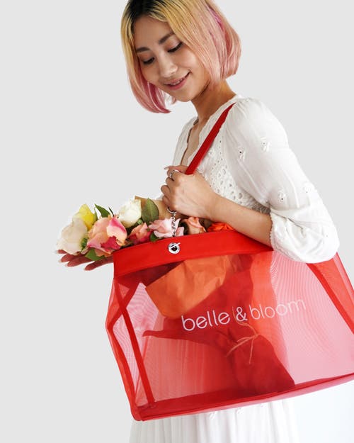 Belle & Bloom Wild Lover Tote Bag In Red