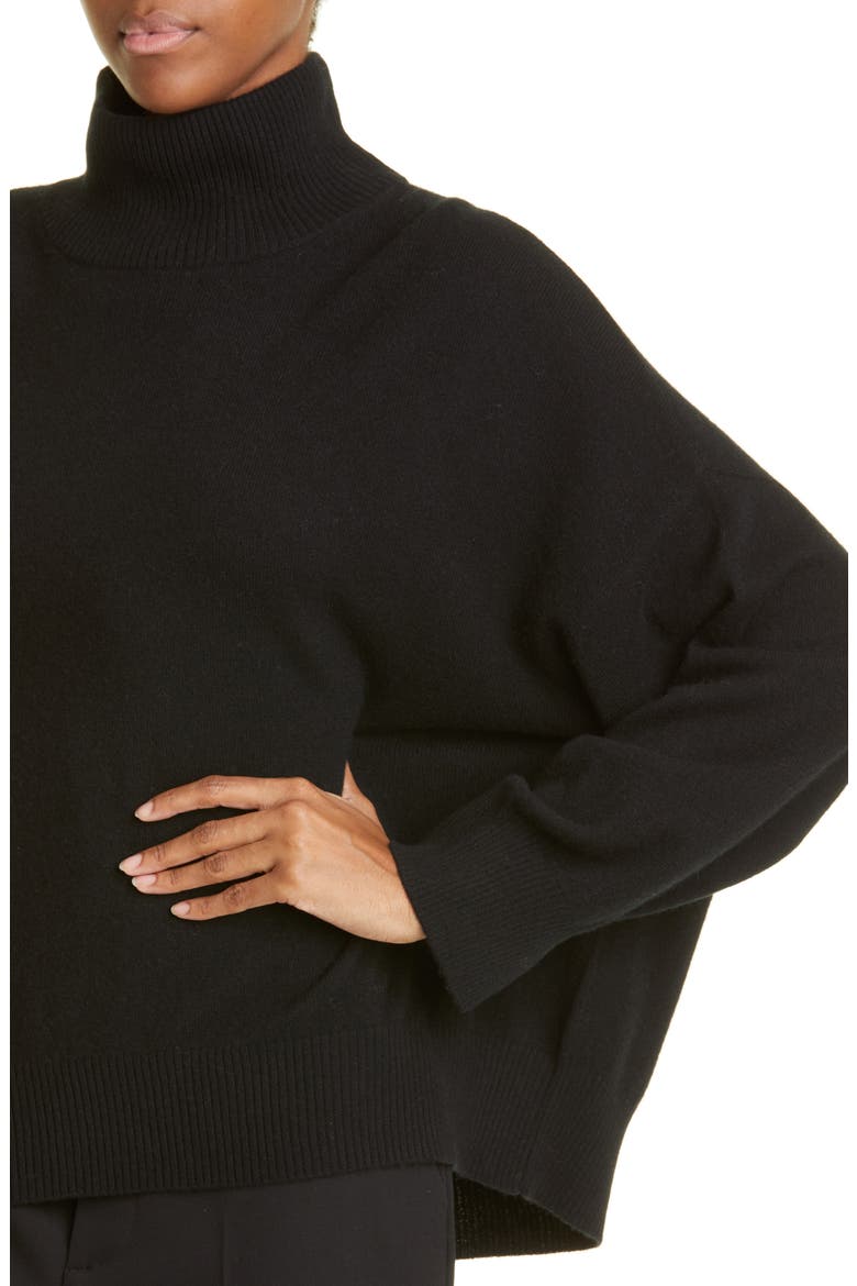 Murano Cashmere Turtleneck Sweater, Alternate, color, BLACK