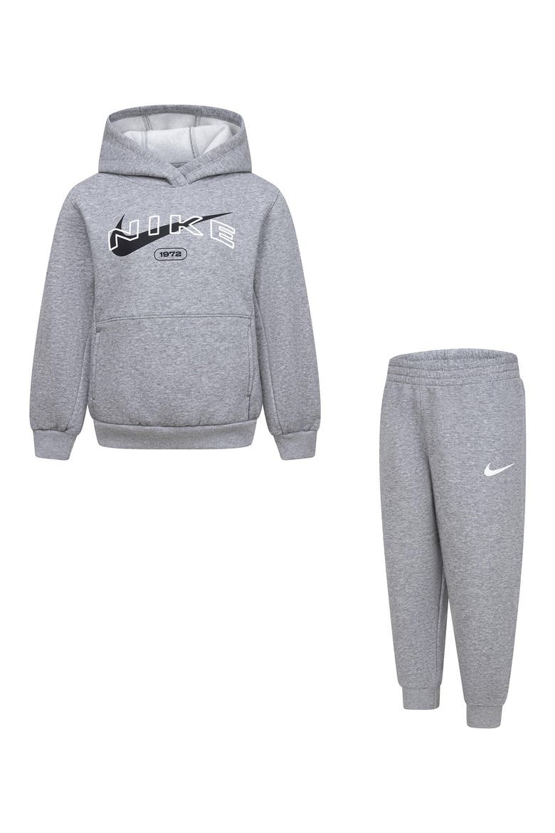 Kids' Fleece Pullover & Joggers Set, Main, color, 042DK GREY