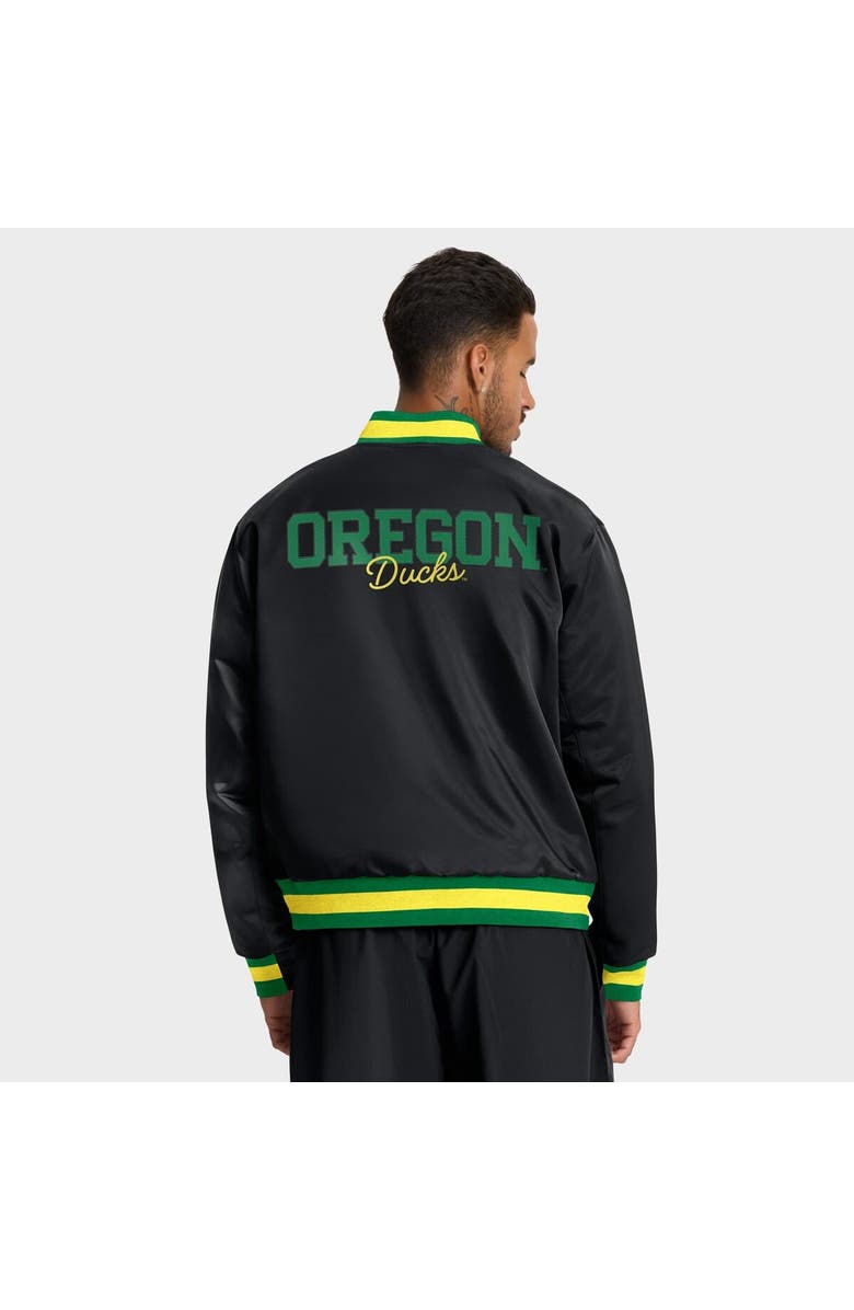 Nike Men's Nike Black Oregon Ducks Legacy Full-Snap Bomber Jacket, Alternate, color, Black