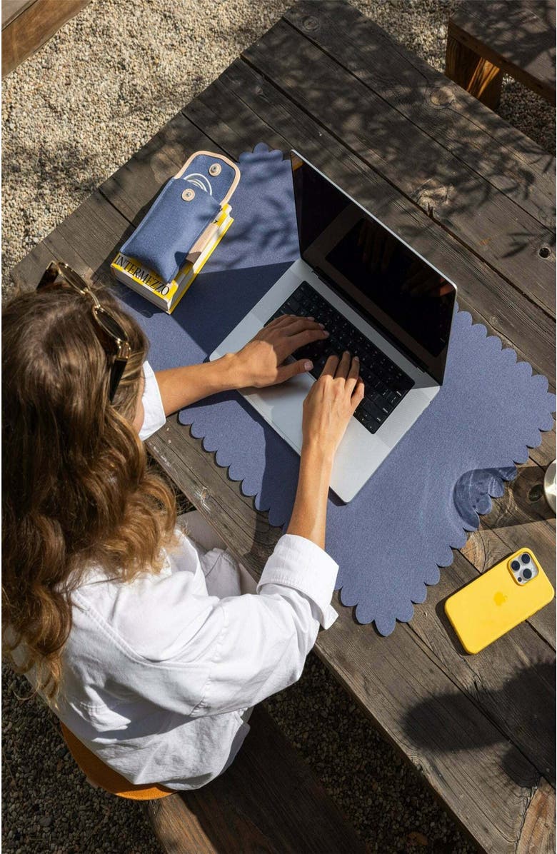 Graf Lantz Crest Merino Wool Large Desk Pad, Alternate, color,